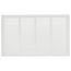24" x 14" (Wall Opening Size) Sidewall/Ceiling Return Air Grille (White)