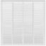 24" x 24" (Wall Opening Size) Sidewall/Ceiling Return Air Grille w/ 1/2" Fin Spacing (White)