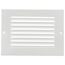 6" x 4" (Wall Opening Size) Sidewall/Ceiling Return Air Grille 1/2" (White)