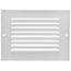 6" x 4" (Wall Opening Size) Sidewall/Ceiling Return Air Grille 1/2" (White)