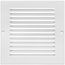 6" x 6" (Wall Opening Size) Sidewall/Ceiling Return Air Grille (White)
