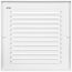 6" x 6" (Wall Opening Size) Sidewall/Ceiling Return Air Grille (White)