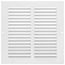 8" x 8" (Wall Opening Size) Sidewall/Ceiling Return Air Grille (White)