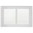 10" x 6" (Wall Opening Size) Return Air Grille, 1/3" (White)