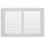 10" x 6" (Wall Opening Size) Return Air Grille, 1/3" (White)