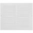 10" x 8" (Wall Opening Size) Return Air Grille, 1/3" (White)