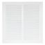 12" x 12" (Wall Opening Size) Return Air Grille, 1/3" (White)