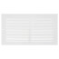 12" x 6" (Wall Opening Size) Return Air Grille, 1/3" (White)