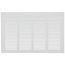 16" x 10" (Wall Opening Size) Return Air Grille, 1/3" (White)