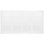 20" x 10" (Wall Opening Size) Return Air Grille, 1/3" (White)