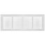 20" x 6" (Wall Opening Size) Return Air Grille, 1/3" (White)