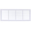 24" x 8" (Wall Opening Size) Return Air Grille, 1/3" (White)