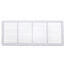 24" x 8" (Wall Opening Size) Return Air Grille, 1/3" (White)