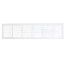 30" x 6" (Wall Opening Size) Return Air Grille, 1/3" (White)