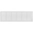 30" x 8" (Wall Opening Size) Return Air Grille, 1/3" (White)