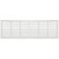 36" x 10" (Wall Opening Size) Return Air Grille, 1/3" (White)