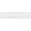36" x 6" (Wall Opening Size) Return Air Grille, 1/3" (White)