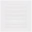 6" x 6" (Wall Opening Size) Return Air Grille, 1/3" (White)
