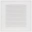 6" x 6" (Wall Opening Size) Return Air Grille, 1/3" (White)