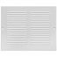 8" x 6" (Wall Opening Size) Return Air Grille, 1/3" (White)
