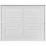 8" x 6" (Wall Opening Size) Return Air Grille, 1/3" (White)