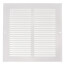 8" x 8" (Wall Opening Size) Return Air Grille, 1/3" (White)