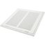 10" x 10" (Wall Opening Size) Sidewall/Ceiling Return Air Filter Grille, 1/2" (White)
