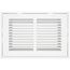 10" x 6" (Wall Opening Size) Sidewall/Ceiling Return Air Filter Grille, 1/2" (White)