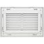 10" x 6" (Wall Opening Size) Sidewall/Ceiling Return Air Filter Grille, 1/2" (White)