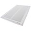 12" x 20" (Wall Opening Size) Sidewall/Ceiling Return Air Filter Grille, 1/2" (White)