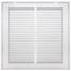 14" x 14" (Wall Opening Size) Sidewall/Ceiling Return Air Filter Grille, 1/2" (White)