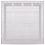 16" x 16" (Wall Opening Size) Sidewall/Ceiling Return Air Filter Grille, 1/2" (White)