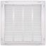 16" x 16" (Wall Opening Size) Sidewall/Ceiling Return Air Filter Grille, 1/2" (White)