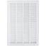 16" x 24" (Wall Opening Size) Sidewall/Ceiling Return Air Filter Grille w/ 1/2" Fin Spacing (White)