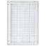 16" x 24" (Wall Opening Size) Sidewall/Ceiling Return Air Filter Grille w/ 1/2" Fin Spacing (White)