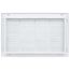 20" x 12" (Wall Opening Size) Sidewall/Ceiling Return Air Filter Grille w/ 1/2" Fin Spacing (White)