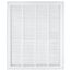 20" x 24" (Wall Opening Size) Sidewall/Ceiling Return Air Filter Grille w/ 1/2" Fin Spacing (White)