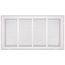 24" x 12" (Wall Opening Size) Sidewall/Ceiling Return Air Filter Grille, 1/2" (White)