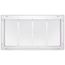 24" x 12" (Wall Opening Size) Sidewall/Ceiling Return Air Filter Grille, 1/2" (White)