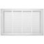 24" x 14" (Wall Opening Size) Sidewall/Ceiling Return Air Filter Grille, 1/2" (White)