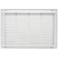 24" x 16" (Wall Opening Size) Sidewall/Ceiling Return Air Filter Grille w/ 1/2" Fin Spacing (White)