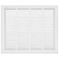 24" x 20" (Wall Opening Size) Sidewall/Ceiling Return Air Filter Grille w/ 1/2" Fin Spacing (White)