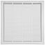 24" x 24" (Wall Opening Size) Sidewall/Ceiling Return Air Filter Grille, 1/2" (White)