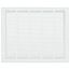 25" x 20" (Wall Opening Size) Sidewall/Ceiling Return Air Filter Grille w/ 1/2" Fin Spacing (White)