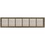 30" x 6" Baseboard Return Air Grille, 1/3" Series (Brown)