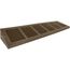 30" x 6" Baseboard Return Air Grille, 1/3" Series (Brown)