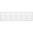 30" x 8" Baseboard Return Air Grille, 1/3" Series (White)