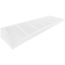 30" x 8" Baseboard Return Air Grille, 1/3" Series (White)