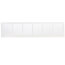 30" x 6" Baseboard Return Air Grille, 1/2" Series 3 (White)
