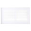 12" x 6" Baseboard Return Air Grille, 1/3" Series 2 (White)